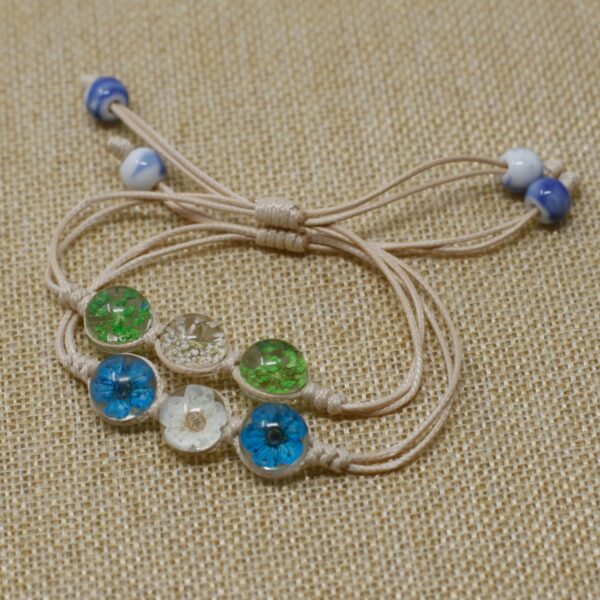 Pressed Flowers - Tri-Flower Braclet - Image 4