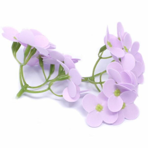 Craft Soap Flowers - Hyacinth Bean - Lavender - Image 2