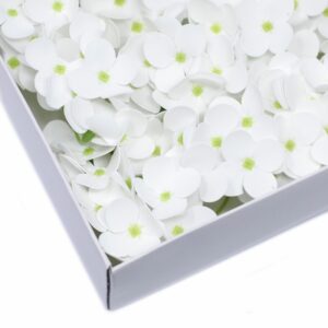 Craft Soap Flowers - Hyacinth Bean - White