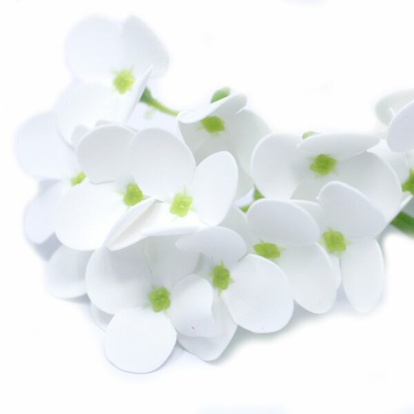 Craft Soap Flowers - Hyacinth Bean - White - Image 2