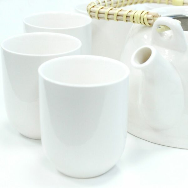 Herbal Teapot Set - Classic White - Image 2