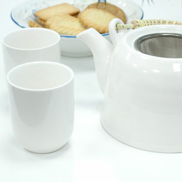 Herbal Teapot Set - Classic White - Image 4