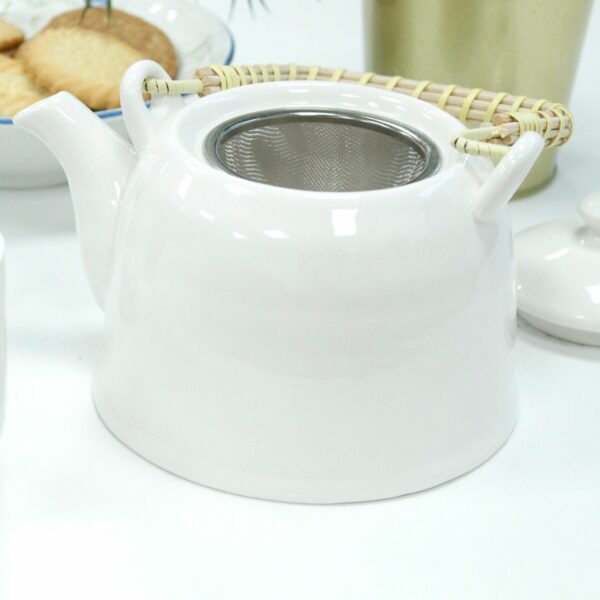 Herbal Teapot Set - Classic White - Image 5