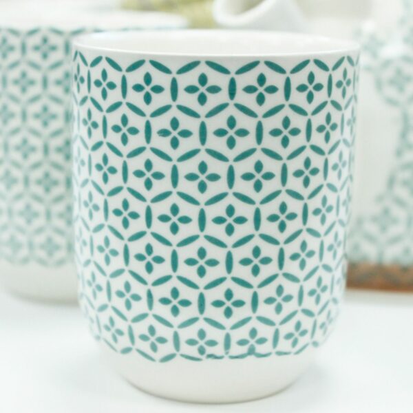 Herbal Teapot Set - Green Mosaic - Image 5
