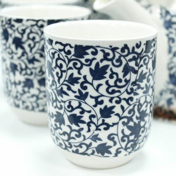 Herbal Teapot Set - Blue Pattern - Image 5