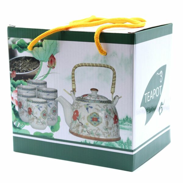 Herbal Teapot Set - White Stone Oriental - Image 2