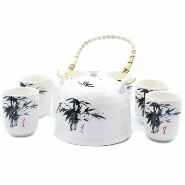Herbal Teapot Set - White Stone Oriental - Image 3