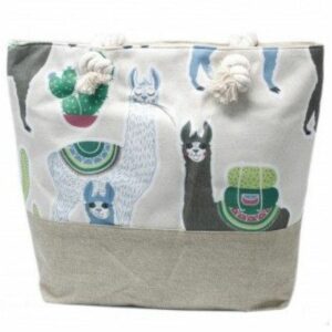 Rope Handle Bag - Llamas