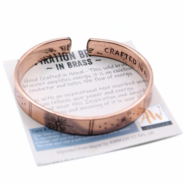 Inspiration Bracelet - Copper Snrise, Galaxy, Stars, Earth - Image 2