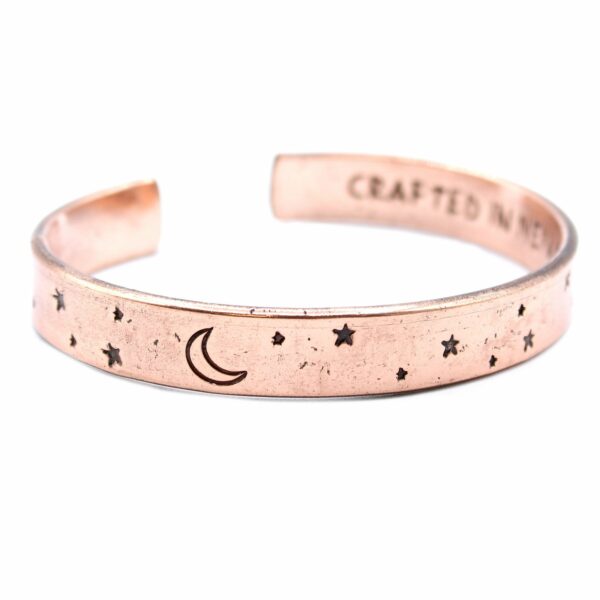 Inspiration Bracelet - Copper Snrise, Galaxy, Stars, Earth - Image 5