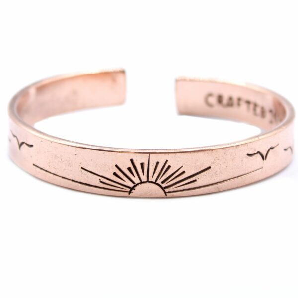 Inspiration Bracelet - Copper Snrise, Galaxy, Stars, Earth - Image 6