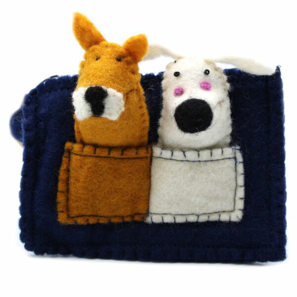 Pouch with Finger Puppets - Puppy Pals - Image 4