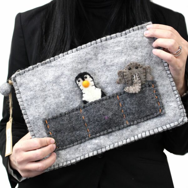 Tablet Pouch with Finger Puppets - Image 2