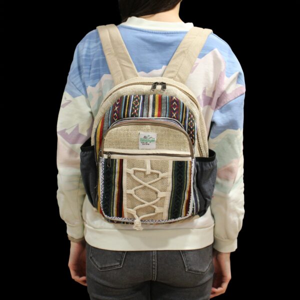 Small Backpack - Rope & Pockets Style - Image 7