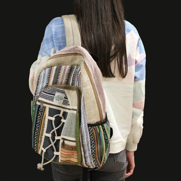 Large Backpack - Rope & Pockets Style - Image 8