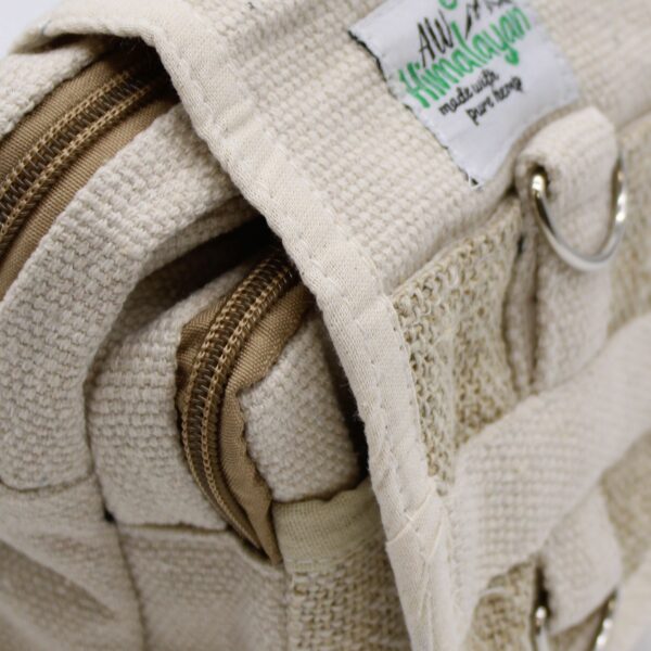 Body-Cross Natural Hemp & Cotton Travel Bag - Image 4
