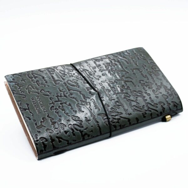 Handmade Leather Journal - Good Ideas and Other Dreams - Grey (80 pages) - Image 5