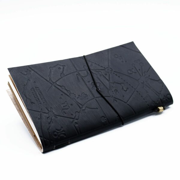 Handmade Leather Journal - My Little Black Book - Black (80 pages) - Image 6