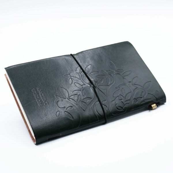 Handmade Leather Journal - Tree of Life - Green (80 pages) - Image 6