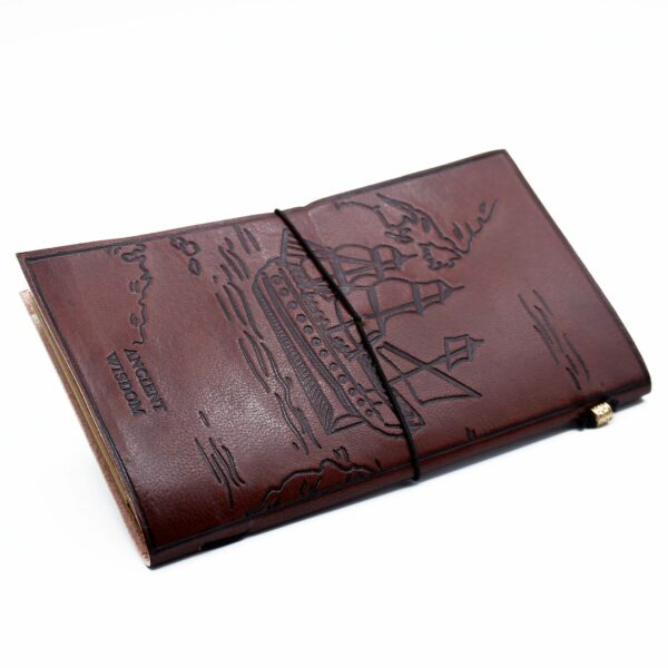 Handmade Leather Journal - Our Family Adventure Book - Brown  (80 pages) - Image 6