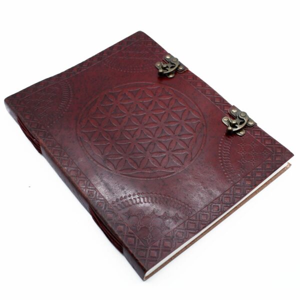 Huge Flower of Life Leather Book 10x13 (200 pages) - Image 3