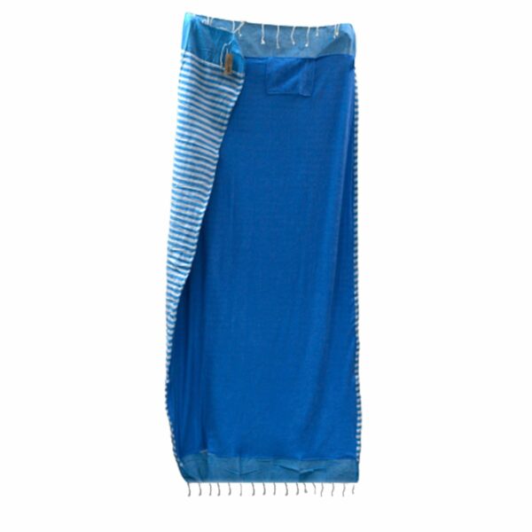 Cotton Pario Towel - 100x180 cm - Sky Blue - Image 3