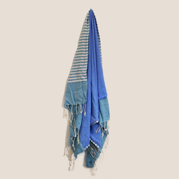 Cotton Pario Towel - 100x180 cm - Sky Blue - Image 5