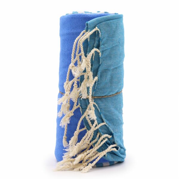 Cotton Pario Towel - 100x180 cm - Sky Blue - Image 6