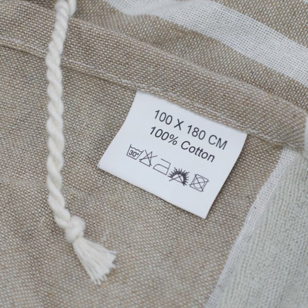 Cotton Pario Towel - 100x180 cm - Warm Sand - Image 5