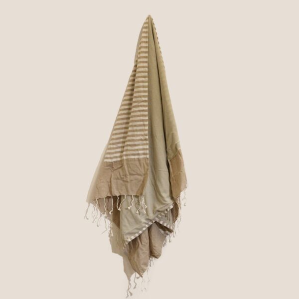 Cotton Pario Towel - 100x180 cm - Warm Sand - Image 6
