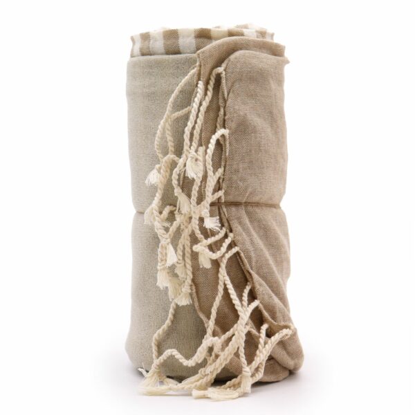 Cotton Pario Towel - 100x180 cm - Warm Sand - Image 7