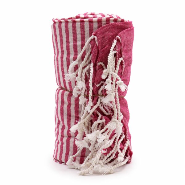 Cotton Pario Towel - 100x180 cm - Hot Pink - Image 5