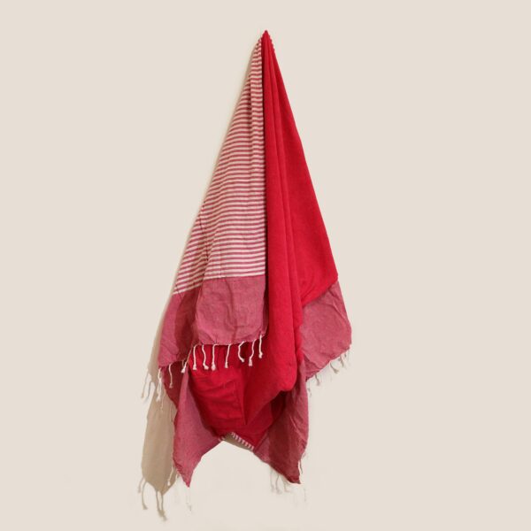 Cotton Pario Towel - 100x180 cm - Hot Pink - Image 6