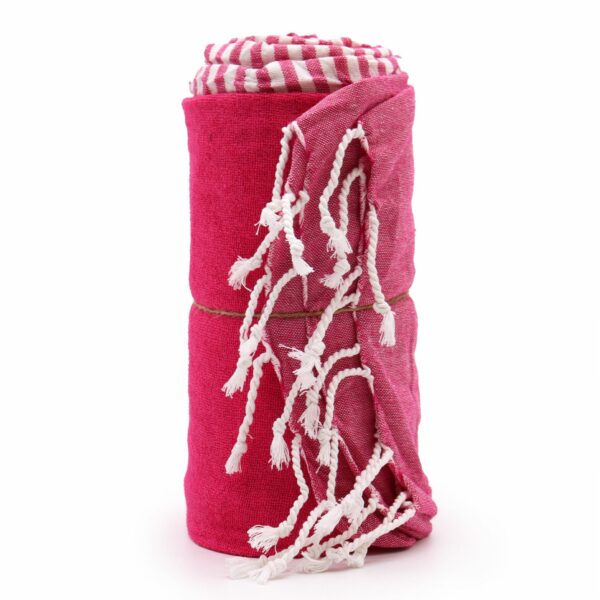 Cotton Pario Towel - 100x180 cm - Hot Pink - Image 7