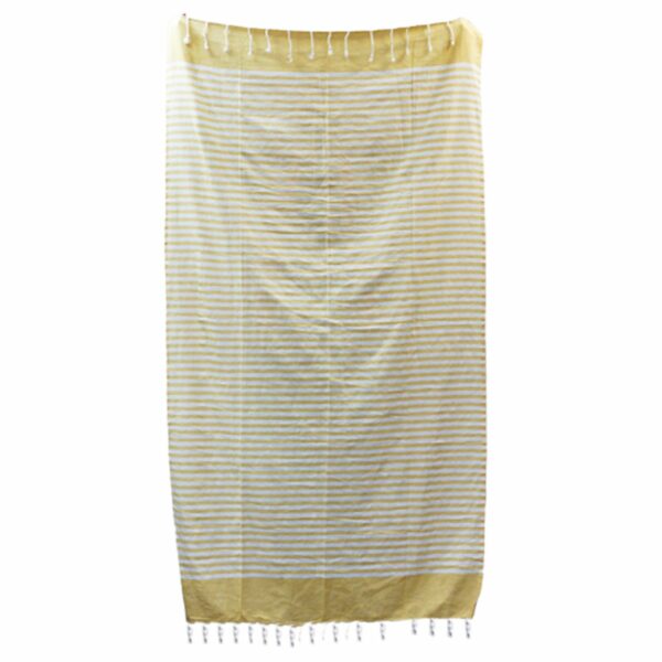 Cotton Pario Towel - 100x180 cm - Sunny Yellow - Image 3