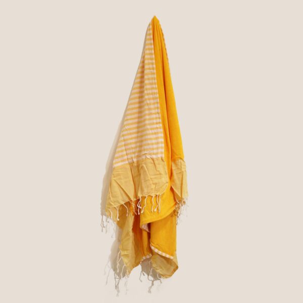 Cotton Pario Towel - 100x180 cm - Sunny Yellow - Image 5