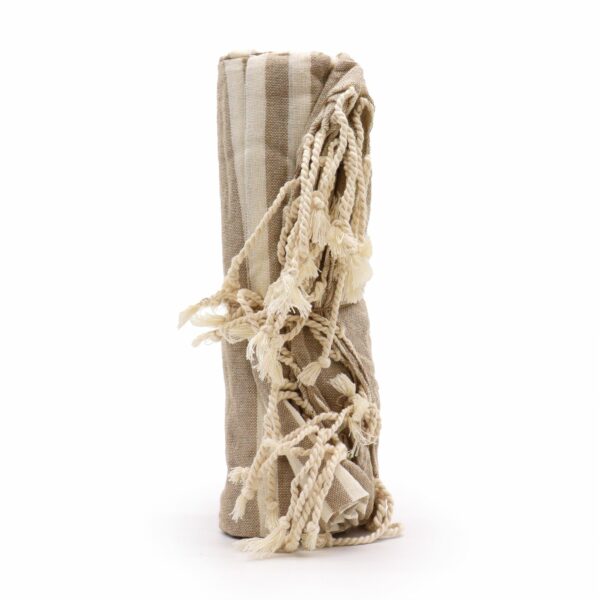 Cotton Pario Throw - 100x180 cm - Warm Sand - Image 2