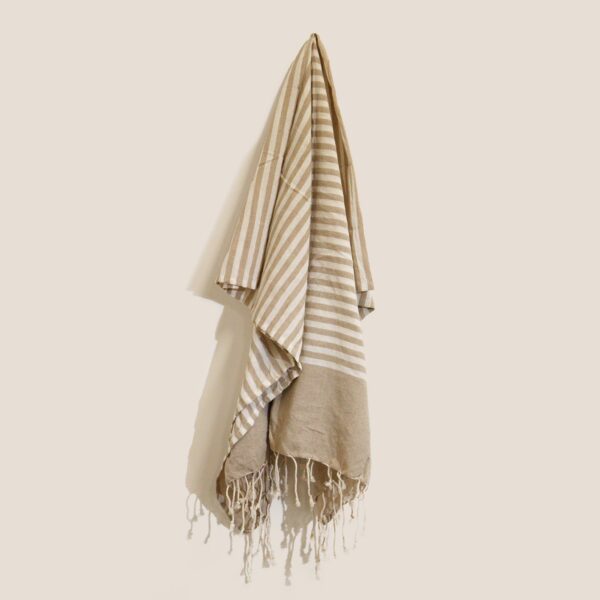 Cotton Pario Throw - 100x180 cm - Warm Sand - Image 3