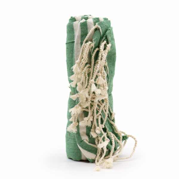 Cotton Pario Throw - 100x180 cm - Picnic Green - Image 3