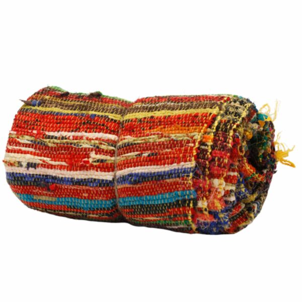 154 x 90cm Luxury Rag Rug - Yellow - Image 4