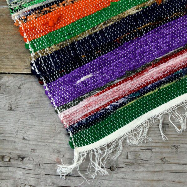 155 x 90cm Luxury Rag Rug - Natural - Image 6