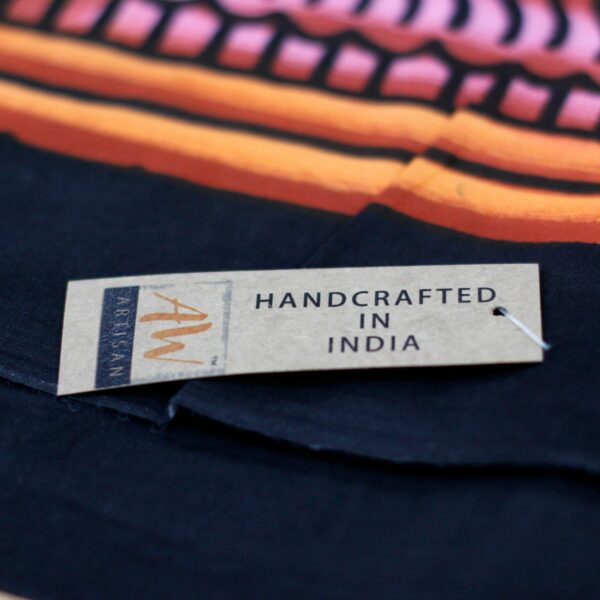 Handbrushed Cotton Wall Art - Sun - Image 2