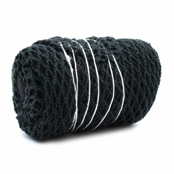 Pure Cotton Mesh Bag - Black - Image 6