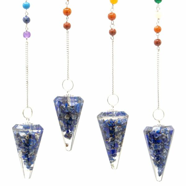 Orgonite Power Chakra Pendulum - Lapis - Image 2