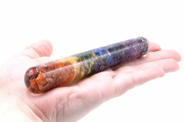 Orgonite Chackra and Copper Healing Wand - 140 x 30 mm - Image 2