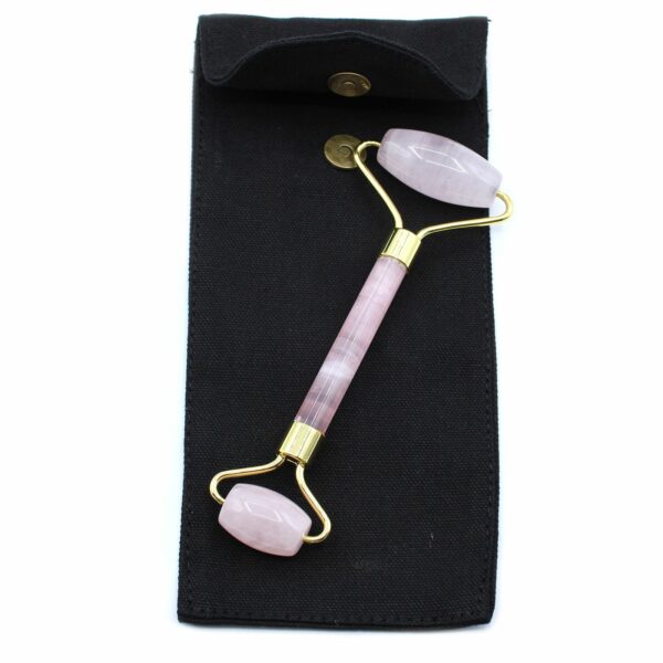 Gemstone Face Roller - Rose Quartz - Image 4