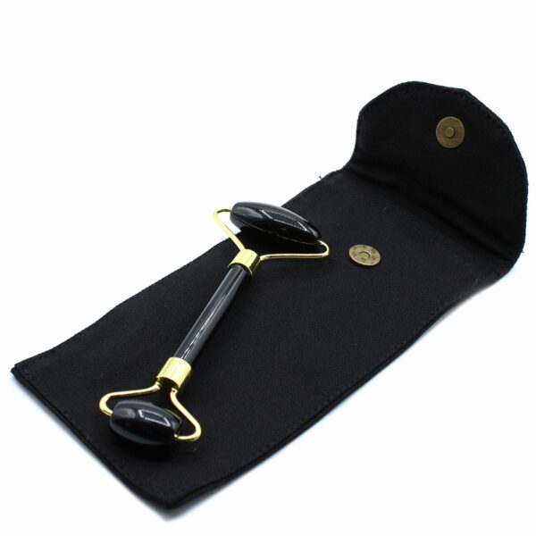 Gemstone Face Roller - Black Obsidian - Image 2