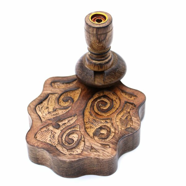 Sm Mango Wood Backflow Burner - Tree of Life - Image 4