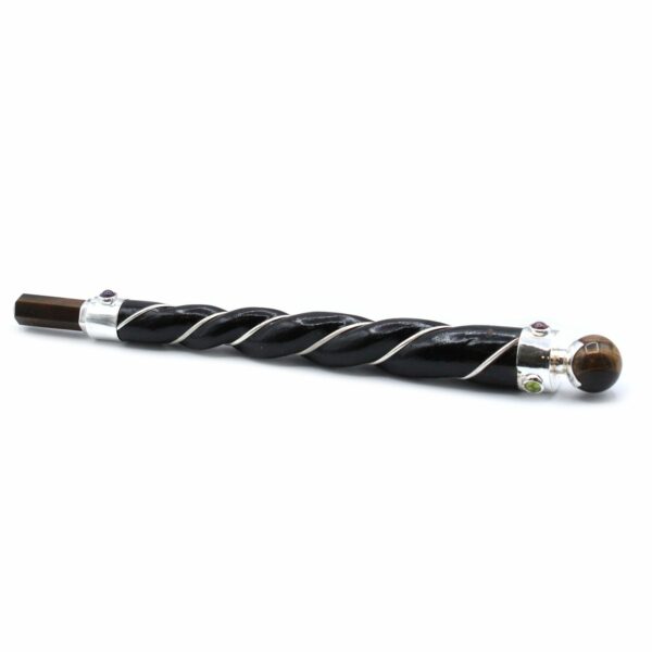 Twisted Healing Wand - Copper Tiger Eye Star - Image 2