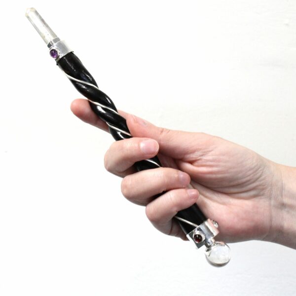 Twisted Healing Wand - Copper Tiger Eye Star - Image 3